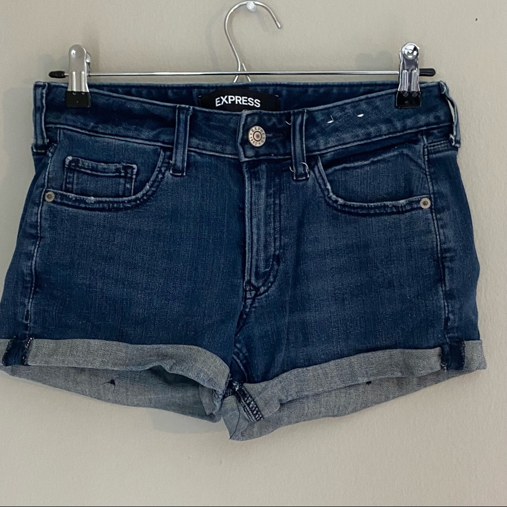 Express denim shorts